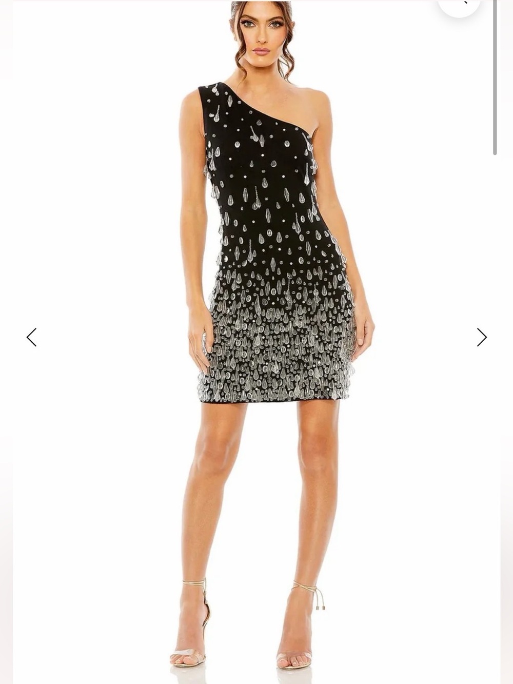 Mac Duggal Black Crystal Dress